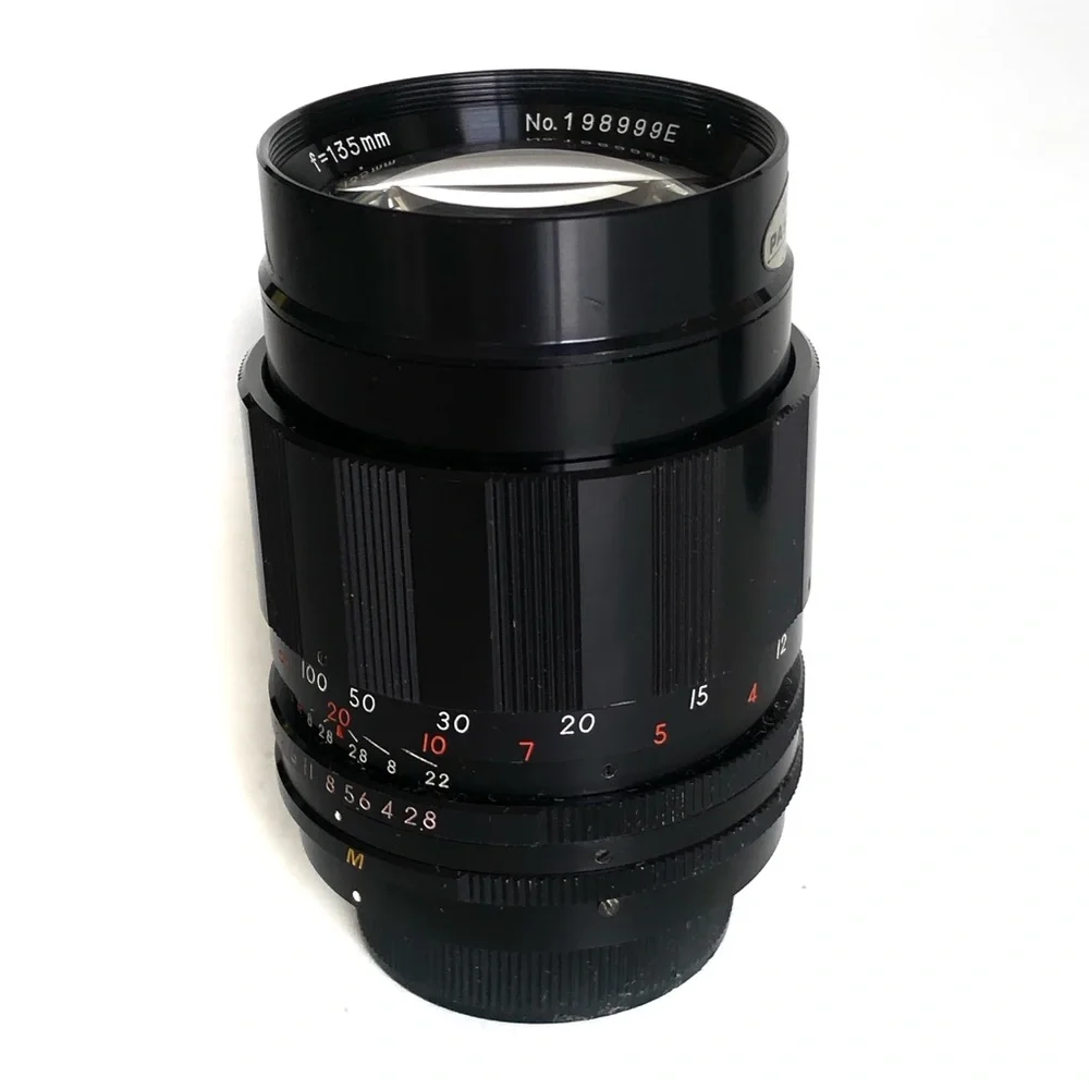Vintage Auto Spira-Tel 1:2.8 f 135 mm Camera Lens For Nikon Made In Japan